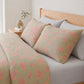 4-Piece Cotton Bedding Set with Butterfly Print Duvet Cover and Pillowcases