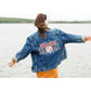 Baseball Mama Sequin Iron On Patches Game Day Applique Large Patch Accessory Clothes Jacket Uniform Backpack DIY Decor