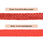 Sewing Sequin Trim 1.2 Inch 6 Row, 25 Yards Glitter Sequin Strip Ribbon Metallic Stretch Bling Fabric DIY Craft Decoration