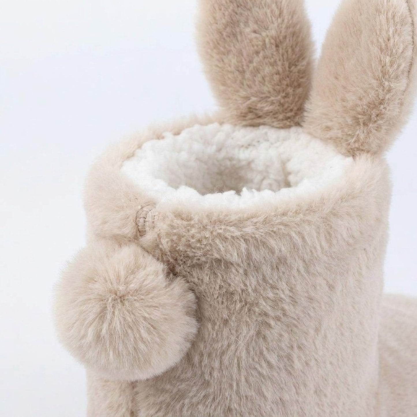 Fuzzy Bunny Slipper Boots