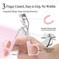 Soft Grip Eyelash Curler 2 Piece Set with Cushioned Handles for Smooth Lash Lift