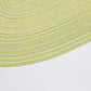 4 Piece Oval Braided Placemats Woven Heat Resistant Dining Table Mats Washable Kitchen Place Mats