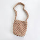 Fuzzy Shoulder Bag Soft Textured Tote Purse with Magnetic Closure