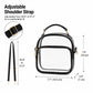 Clear Crossbody Bag with Phone Pocket and Adjustable Strap