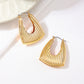 Women's Textured Geometric Hoop Earrings