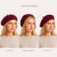 Wool Beret Hat Classic French Painter Cap Soft Felt Everyday Style