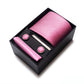 Men's Formal Tie Gift Set with Pocket Square Cufflinks Tie Clip and Gift Box