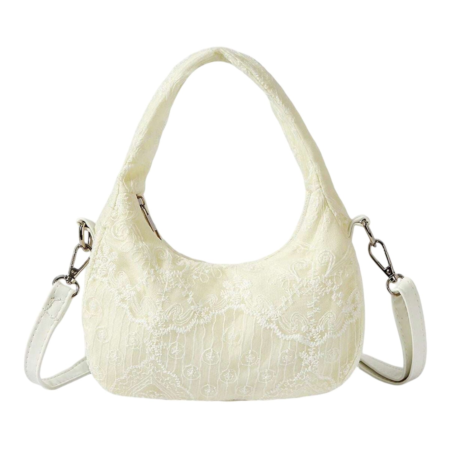 Elegant Lace Embroidered Handbag ¨C Chic Shoulder & Crossbody Bag