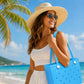 Large EVA Beach Tote Bag Water Resistant Pool Tote with Handles