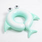 Kids Inflatable Dolphin Pool Ring with 3D Eyes and Tail Fin