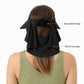 Magnetic Detachable Face Cover Visor Hat with Wide Brim and Neck Coverage