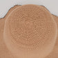 Women's Woven Floppy Bucket Hat with Scalloped Brim Edge Detail