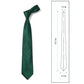 Men's Subtle Ribbed Texture Solid Tie Classic Necktie 57 Inch Length 3.1 Inch Width Formal Business Accessory