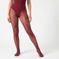 2-Piece Floral Lace Fishnet Tights