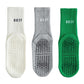 3 Pair Combo Sale Anti Slip Crew Socks with Grip Soles and Ribbed Cuffs in Multiple Color Options