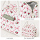 Printed Insulated Lunch Tote Bag with Double Handles and Zip Closure