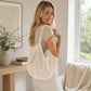 Woven Shoulder Bag - Lightweight Summer Tote for Beach and Vacation