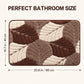 Botanical Leaf Bath Mat Nonslip Tufted Accent Rug 15.7 x 23.6 Inches