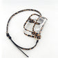 Clear Crossbody Handbag with Adjustable Strap and Buckle Flap Closure