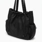 Drawstring Tote Bag with Long Shoulder Straps and Adjustable Side Pockets 12.5x13x5.5in