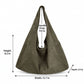 Large Faux Suede Hobo Shoulder Bag with Magnetic Closure and Interior Zip Pocket