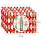 Christmas Nutcracker Placemats Set of 4 Holiday Dining Table Mats 11.8 x 17.7in