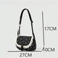 Vintage Lace Crossbody Bag for Women, Adjustable Shoulder Purse with Buckle Flap