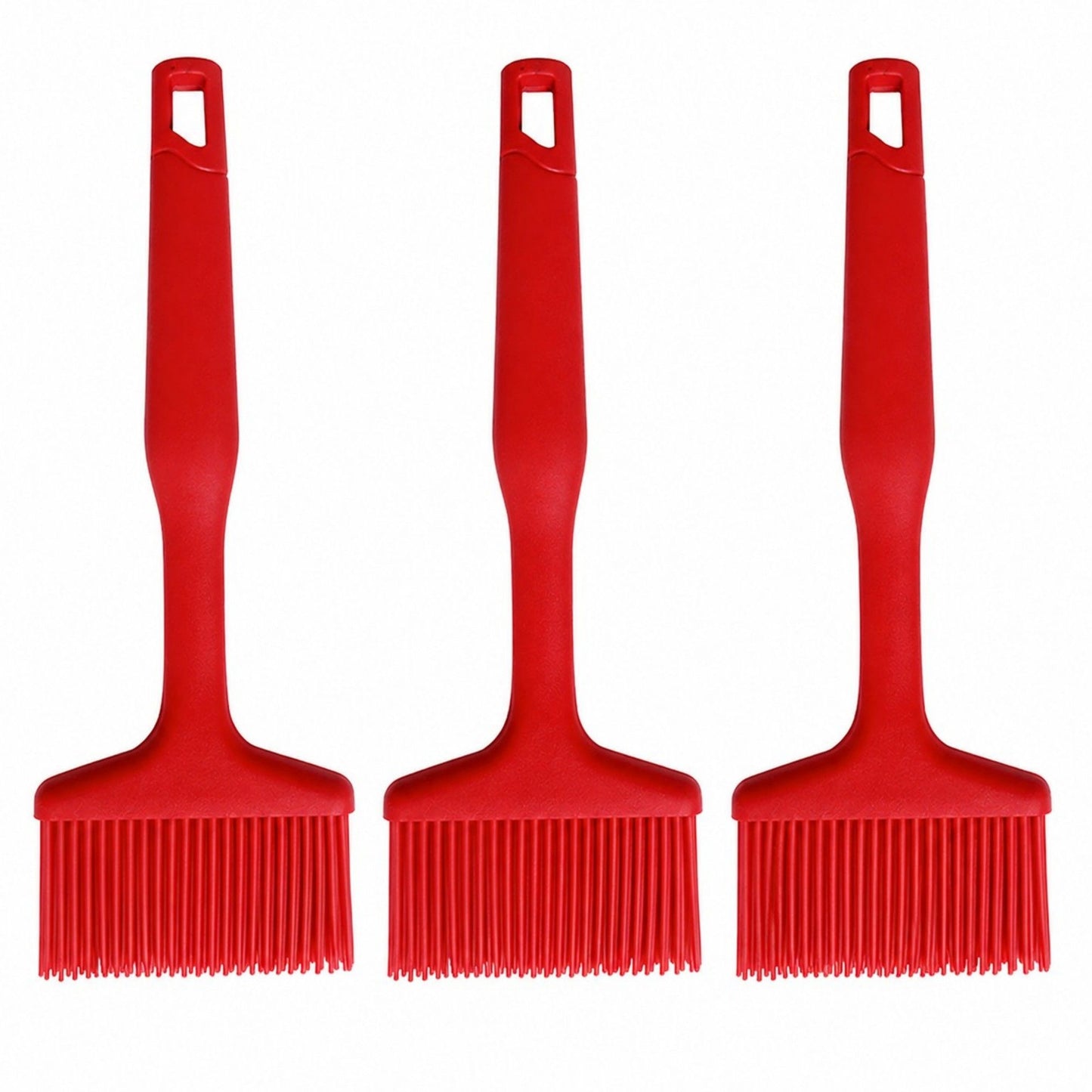 3-Piece Silicone Scraper Set with Handles, Durable and Flexible Kitchen Tools for Cooking and Baking
