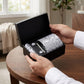 Men's Baroque Floral Tie Gift Set with Matching Pocket Square Cufflinks and Silver Tie Clip