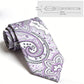Men's Paisley Polyester Filament Tie - Formal/Casual Necktie for Weddings, Events & Stylish Daily Wear