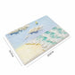 Tufted Floor Mat with Ocean Wave and Cloud Design Non Slip Backing Soft Plush Decorative Indoor Rug