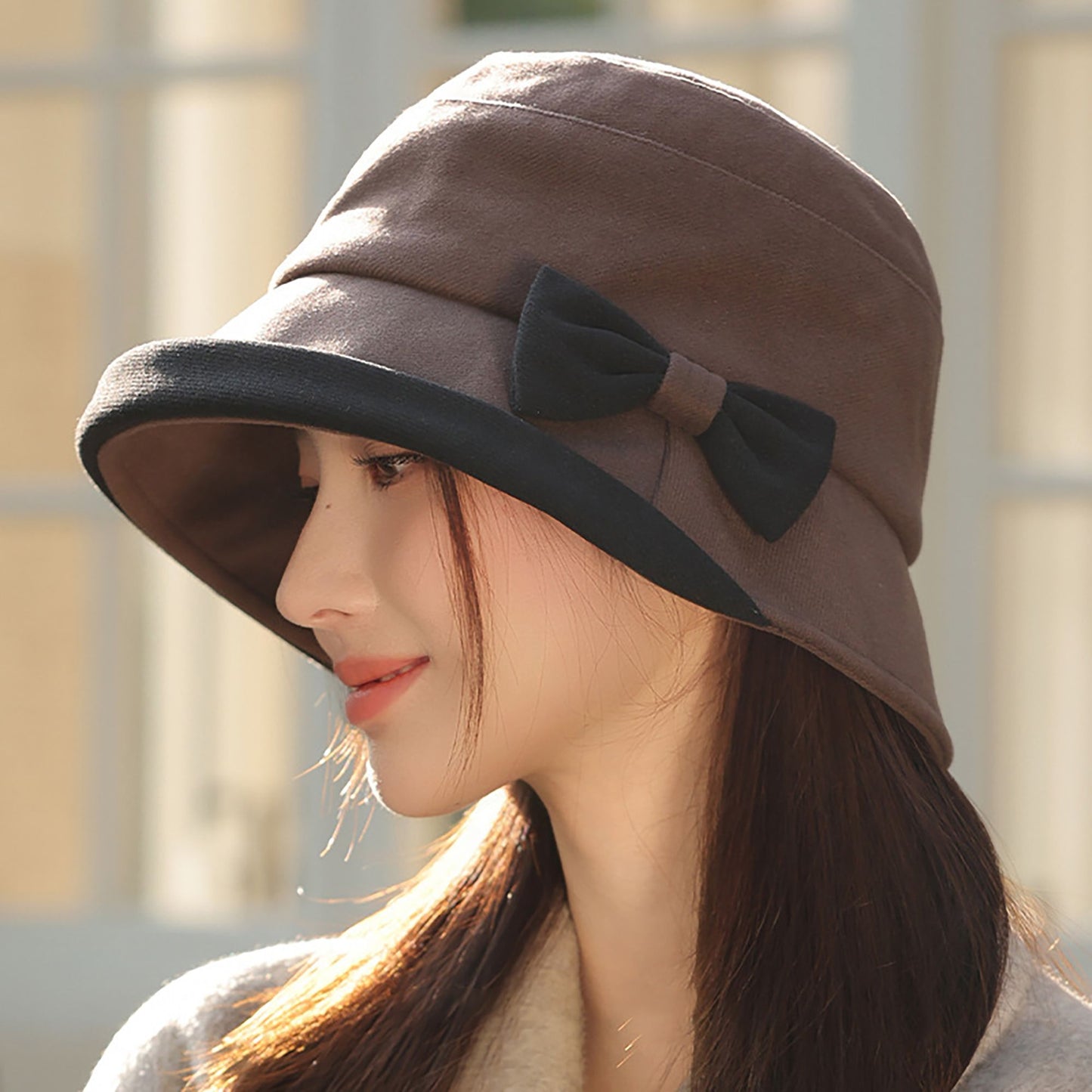 Bucket Hat with Cute Bow Detail