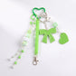 Multi-Element Bag Charm with Hanging Strap and Decorative Accents