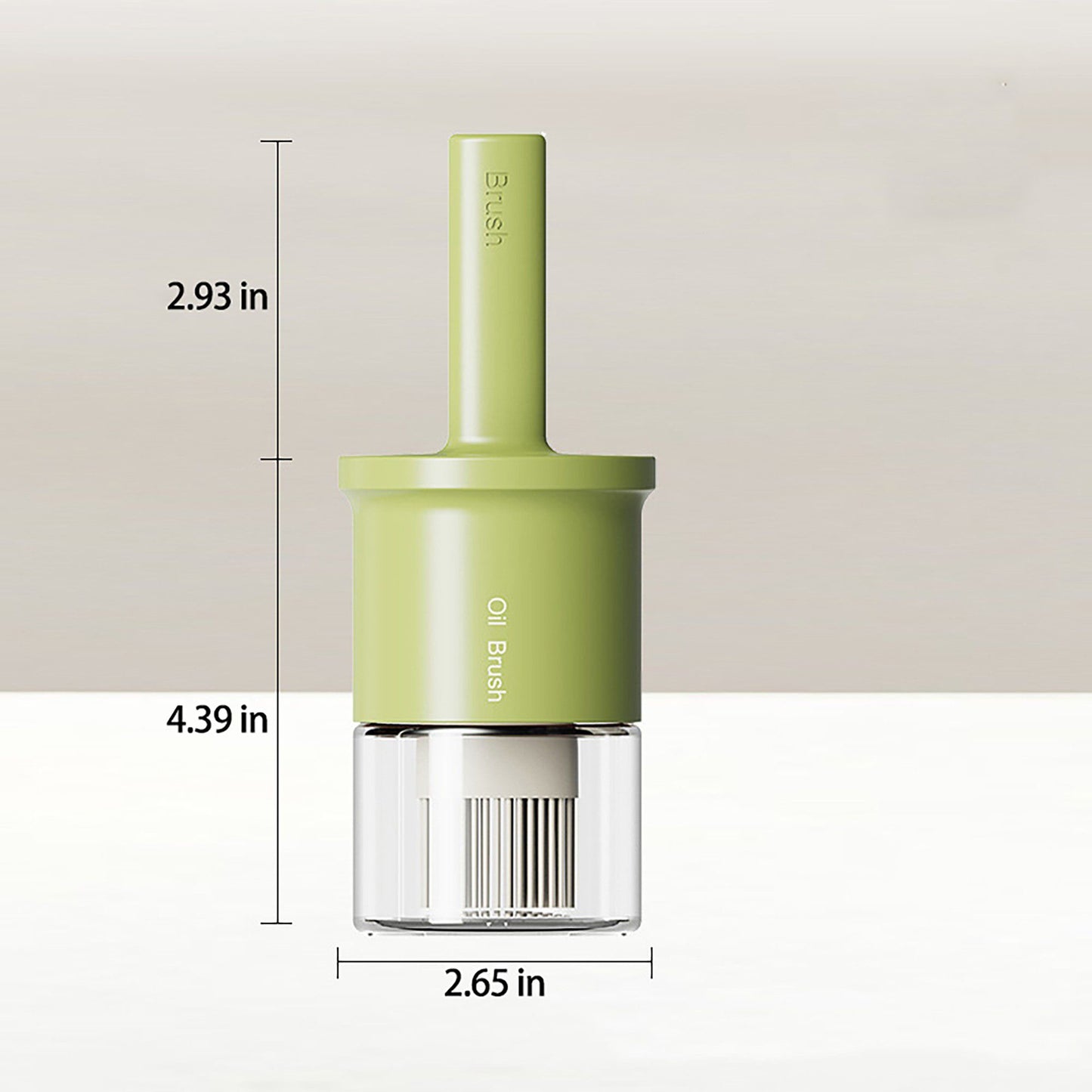 Kitchen Oil Brush with Built-In Container and Press Handle