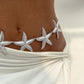 Starfish Metal Waist Chain Adjustable Beach Body Belt Ocean Inspired Waist Jewelry