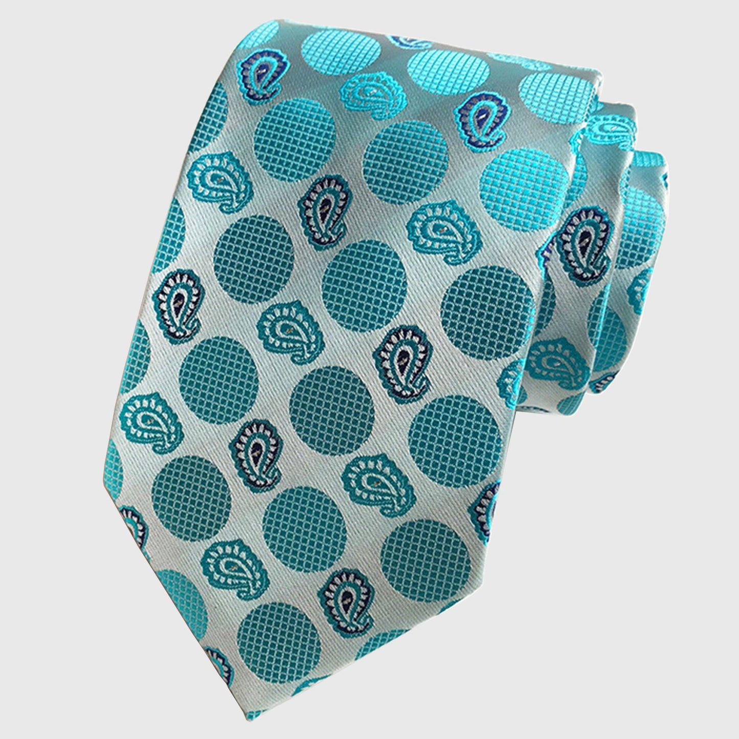 Men's Paisley Polyester Filament Tie - Formal/Casual Necktie for Weddings, Events & Stylish Daily Wear