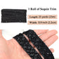 Sewing Sequin Trim 0.9 Inch 4 Row, 25 Yards Glitter Sequin Ribbon Metallic Stretch Bling Strip DIY Craft Decoration