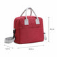 Insulated Lunch Tote Bag with Front Pocket and Adjustable Shoulder Strap