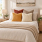 4 Pack Corduroy Throw Pillow Covers 18 x 18 Inch Wide Stripe Texture
