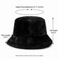 Faux Fur Bucket Hat Soft Plush Winter Casual Fashion Hat