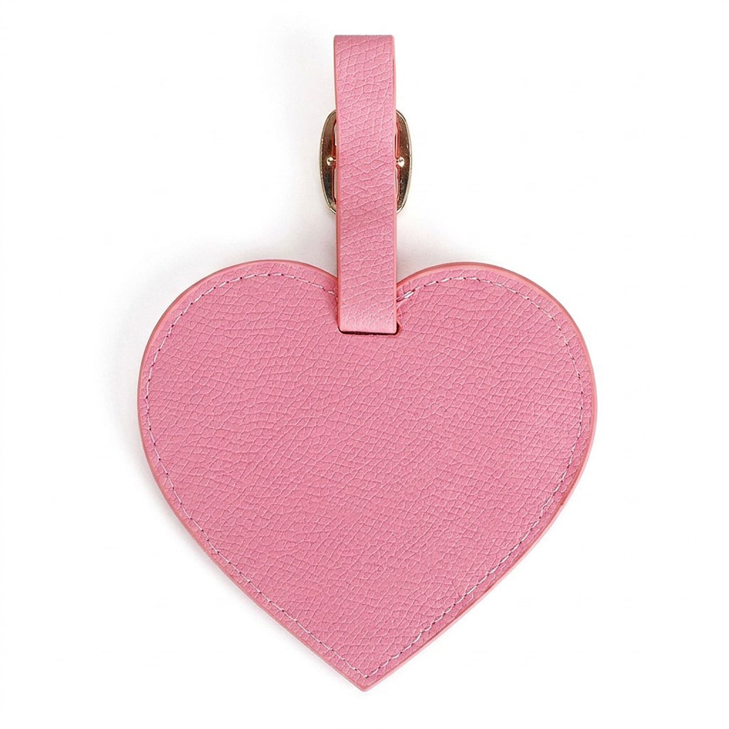 2 Pack Heart Shaped Luggage Tags with Buckle Straps