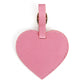 2 Pack Heart Shaped Luggage Tags with Buckle Straps