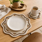 Woven Cotton Cord Octagonal Placemat and Coaster 2-Piece Set
