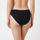 5 Pack Heart Print Lace Trim Bikini Underwear