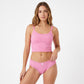 2 Pack Ribbed Lace Trim Bikini Underwear