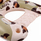 Cow Print Inflatable Pool Float Lounge Chair with Headrest Cup Holder and Handles Durable PVC Float 39.4x43.3in