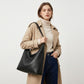 Faux Leather Hobo Shoulder Bag with Adjustable Strap and Roomy Pockets