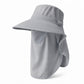 Wide Brim Sun Hat with Neck Flap Breathable Mesh Panel and Lightweight Outdoor Design
