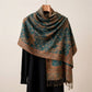 Paisley Pashmina Scarf with Fringe Trim 75*27.5 Inches