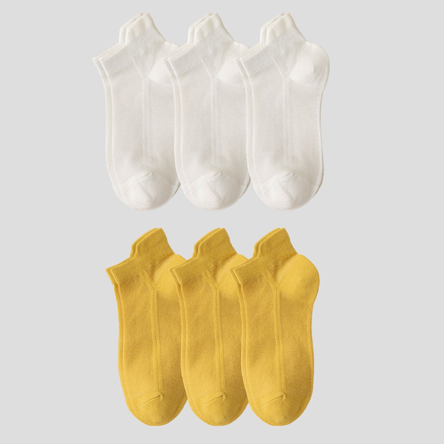 No Show Socks Classic Thin Mesh Breathable 6pk